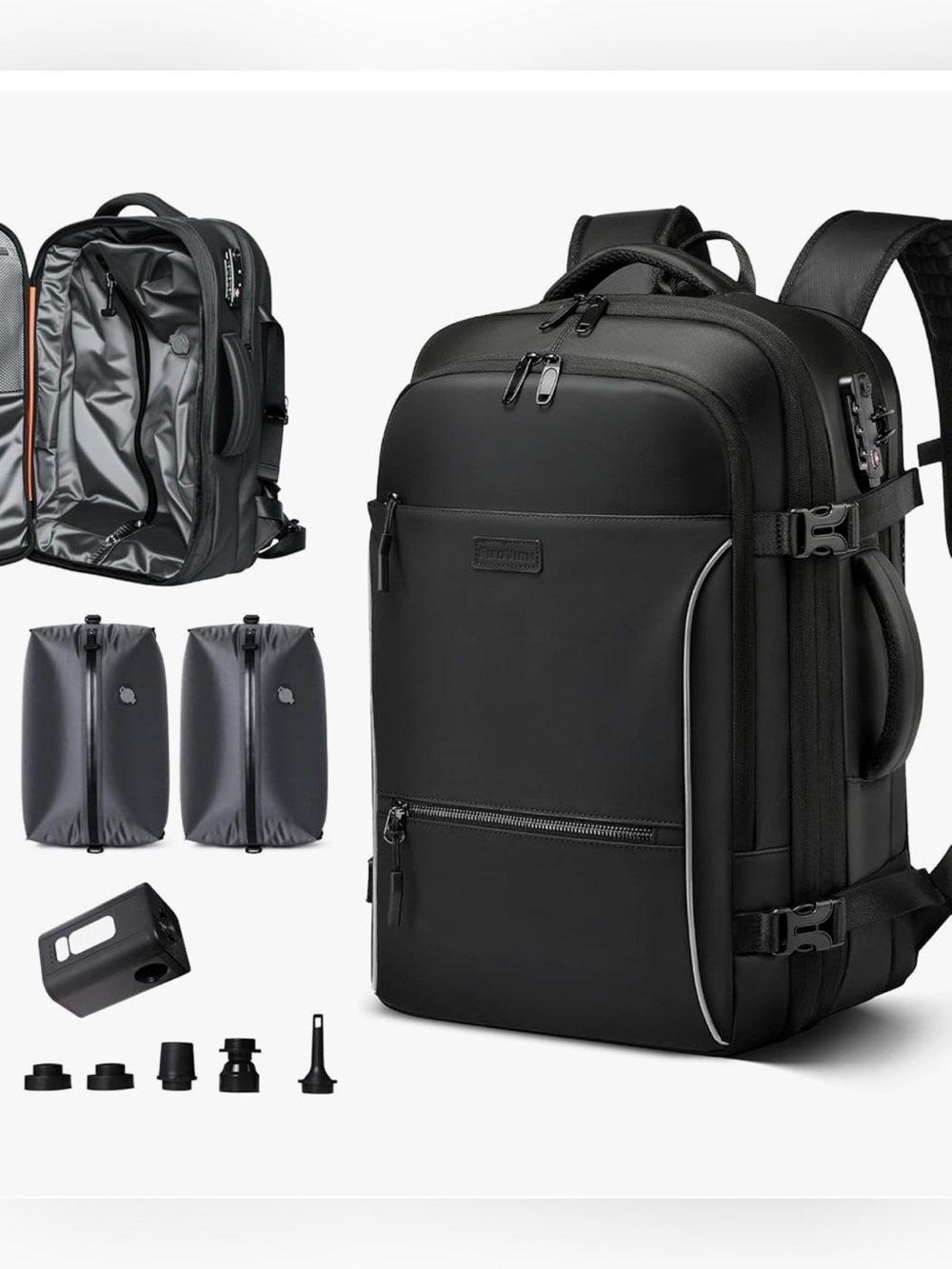 Vacuum Backpack Travel, 70L Expandable Carry On Backpack With Compression System